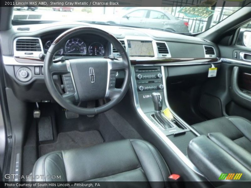 Sterling Gray Metallic / Charcoal Black 2011 Lincoln MKS AWD