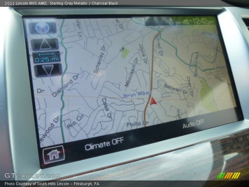 Sterling Gray Metallic / Charcoal Black 2011 Lincoln MKS AWD