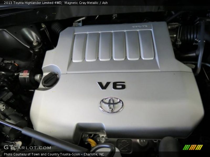 Magnetic Gray Metallic / Ash 2013 Toyota Highlander Limited 4WD