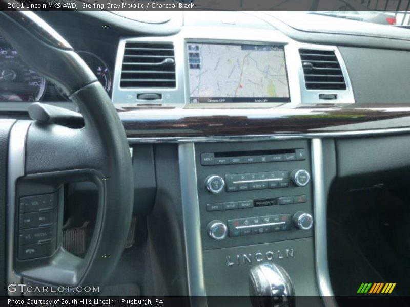 Sterling Gray Metallic / Charcoal Black 2011 Lincoln MKS AWD
