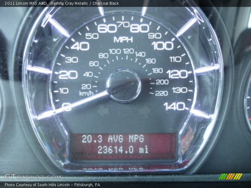 Sterling Gray Metallic / Charcoal Black 2011 Lincoln MKS AWD