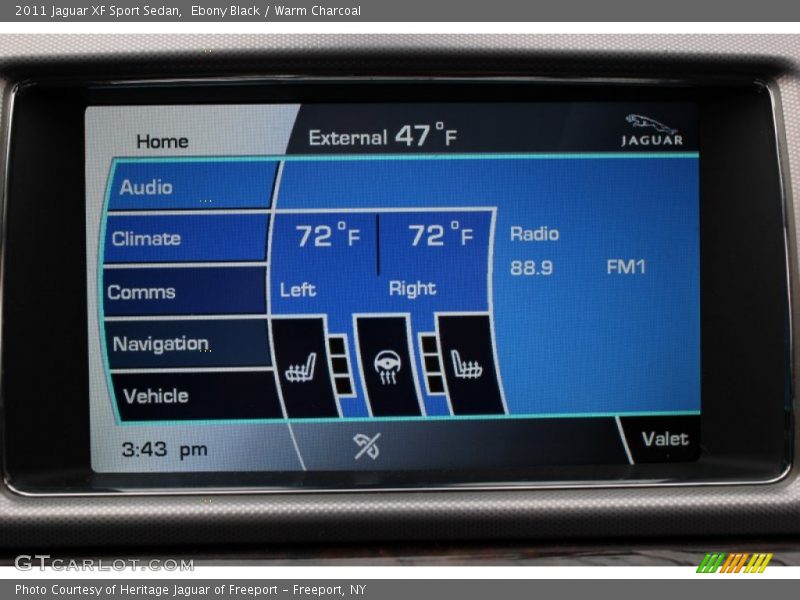 Ebony Black / Warm Charcoal 2011 Jaguar XF Sport Sedan