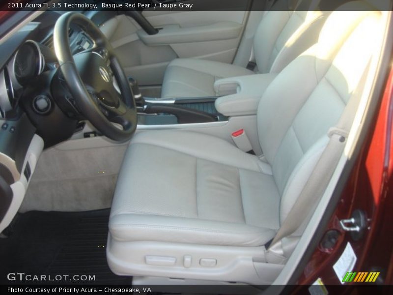 Basque Red Pearl / Taupe Gray 2011 Acura TL 3.5 Technology