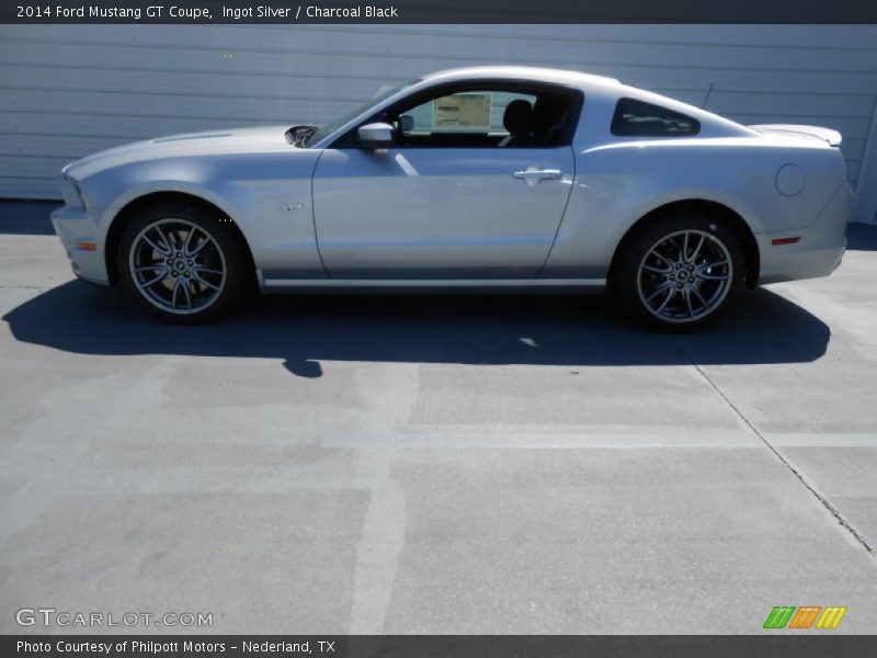 Ingot Silver / Charcoal Black 2014 Ford Mustang GT Coupe