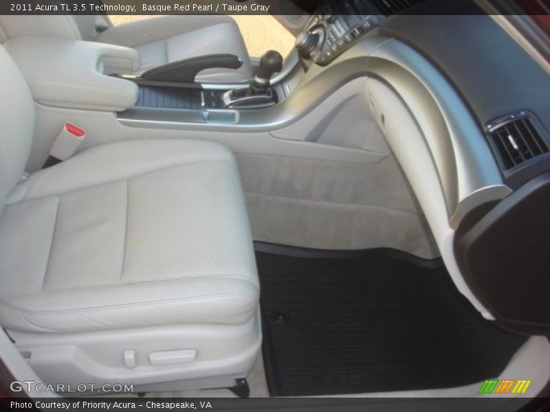 Basque Red Pearl / Taupe Gray 2011 Acura TL 3.5 Technology