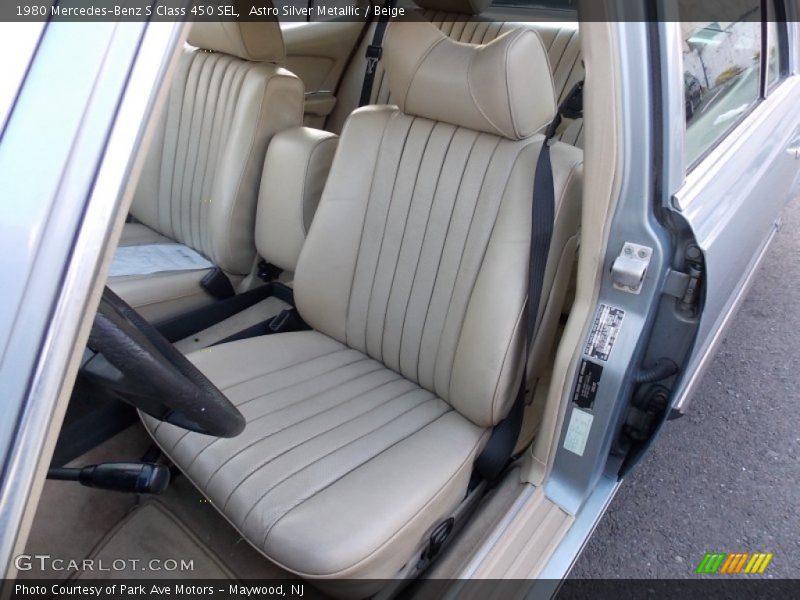 Front Seat of 1980 S Class 450 SEL