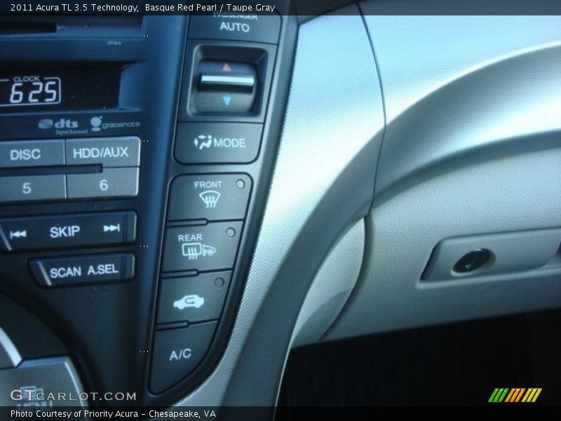 Basque Red Pearl / Taupe Gray 2011 Acura TL 3.5 Technology