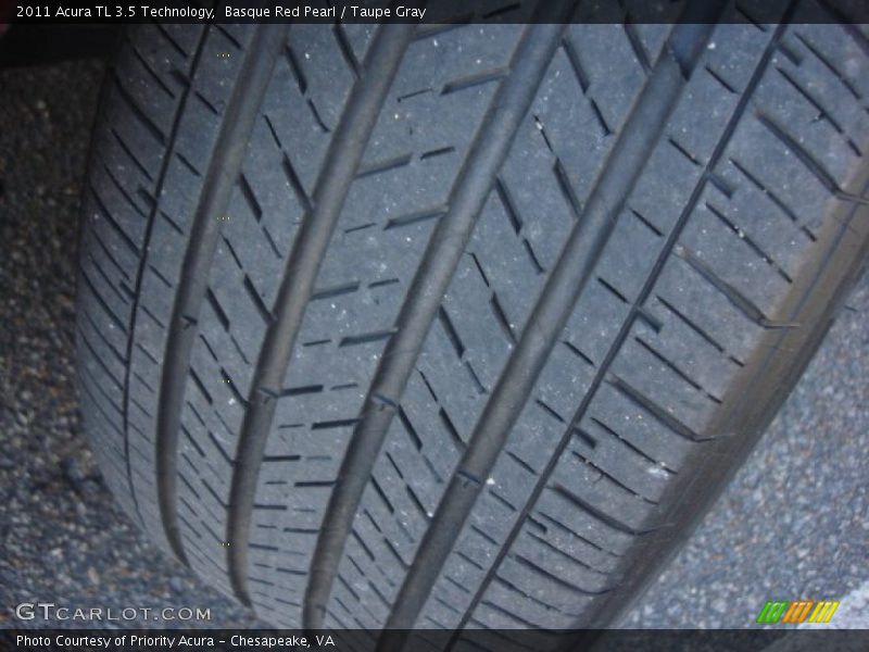 Basque Red Pearl / Taupe Gray 2011 Acura TL 3.5 Technology