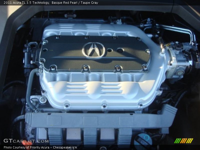 Basque Red Pearl / Taupe Gray 2011 Acura TL 3.5 Technology