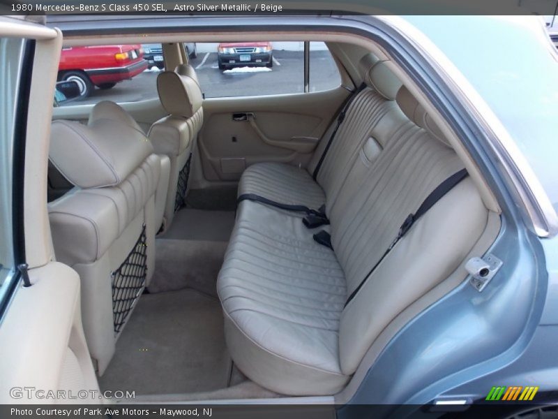 Rear Seat of 1980 S Class 450 SEL