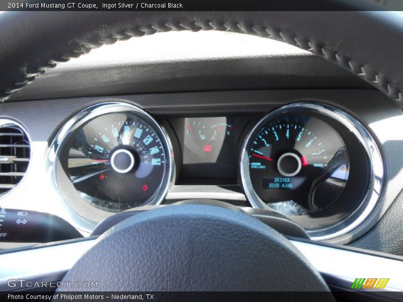 Ingot Silver / Charcoal Black 2014 Ford Mustang GT Coupe