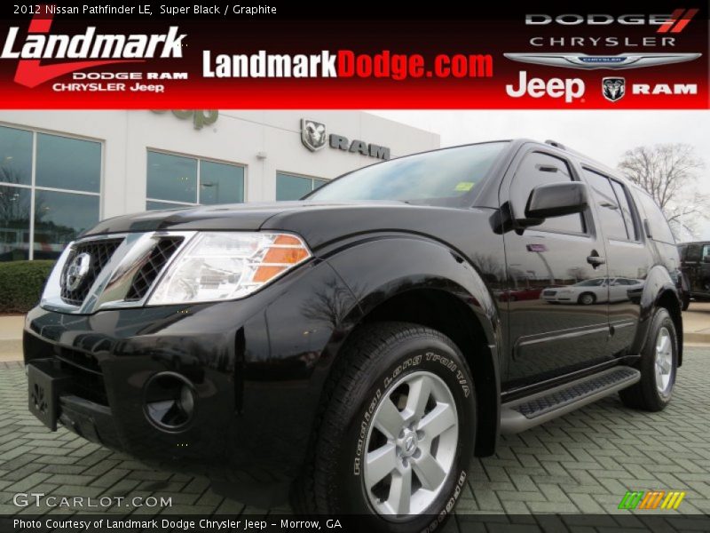 Super Black / Graphite 2012 Nissan Pathfinder LE