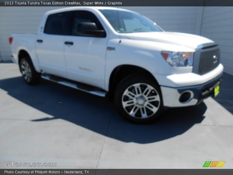 Super White / Graphite 2013 Toyota Tundra Texas Edition CrewMax