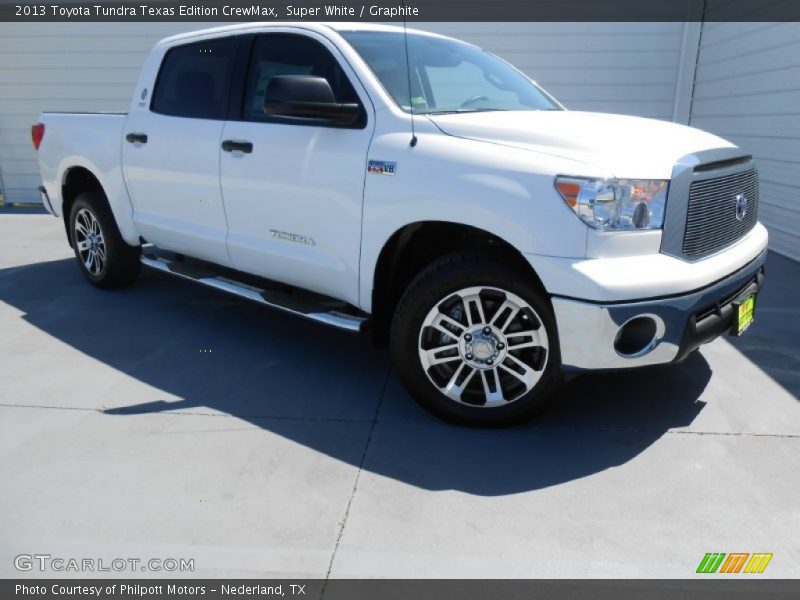 Super White / Graphite 2013 Toyota Tundra Texas Edition CrewMax