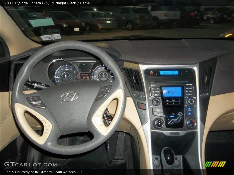 Midnight Black / Camel 2011 Hyundai Sonata GLS