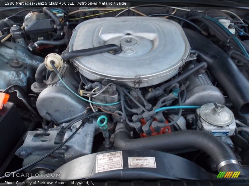  1980 S Class 450 SEL Engine - 4.5 Liter SOHC 16-Valve V8