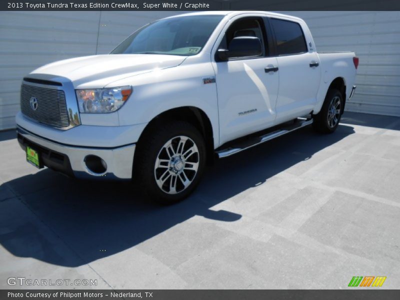 Super White / Graphite 2013 Toyota Tundra Texas Edition CrewMax