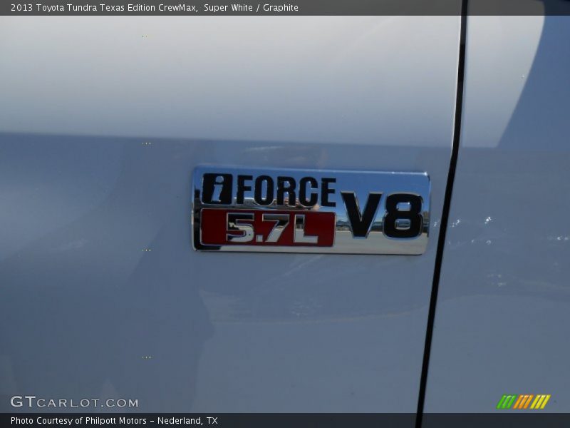 Super White / Graphite 2013 Toyota Tundra Texas Edition CrewMax