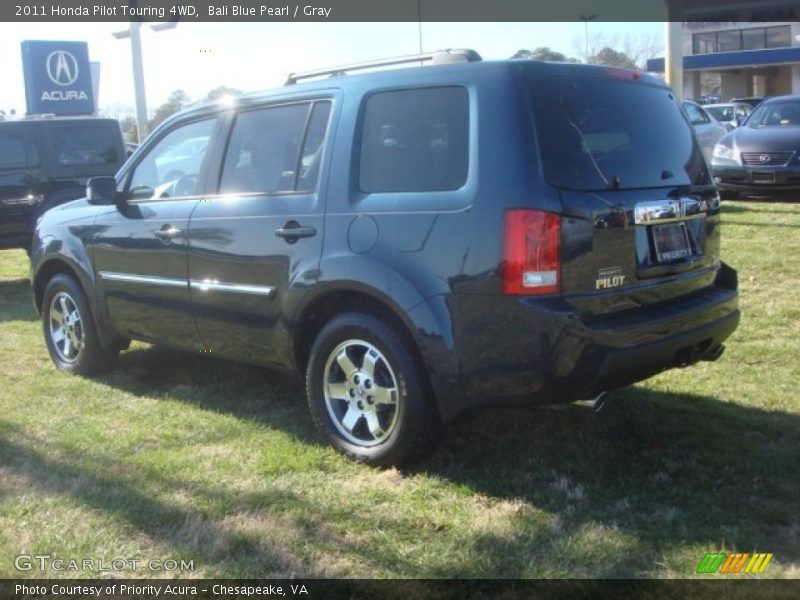 Bali Blue Pearl / Gray 2011 Honda Pilot Touring 4WD