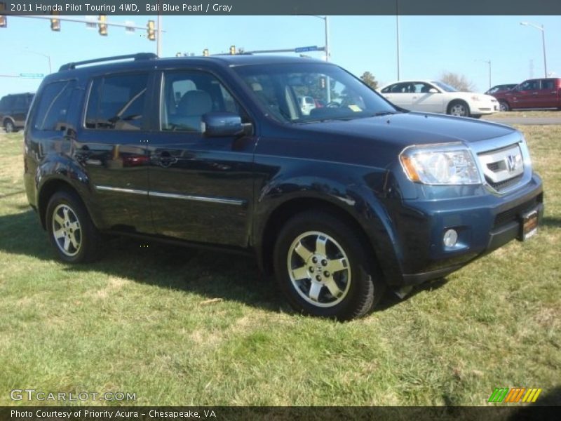 Bali Blue Pearl / Gray 2011 Honda Pilot Touring 4WD