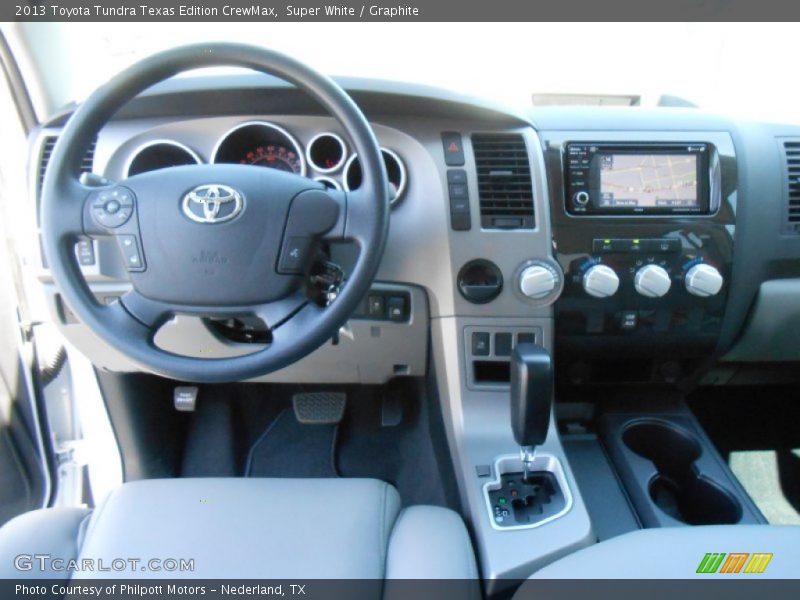 Super White / Graphite 2013 Toyota Tundra Texas Edition CrewMax