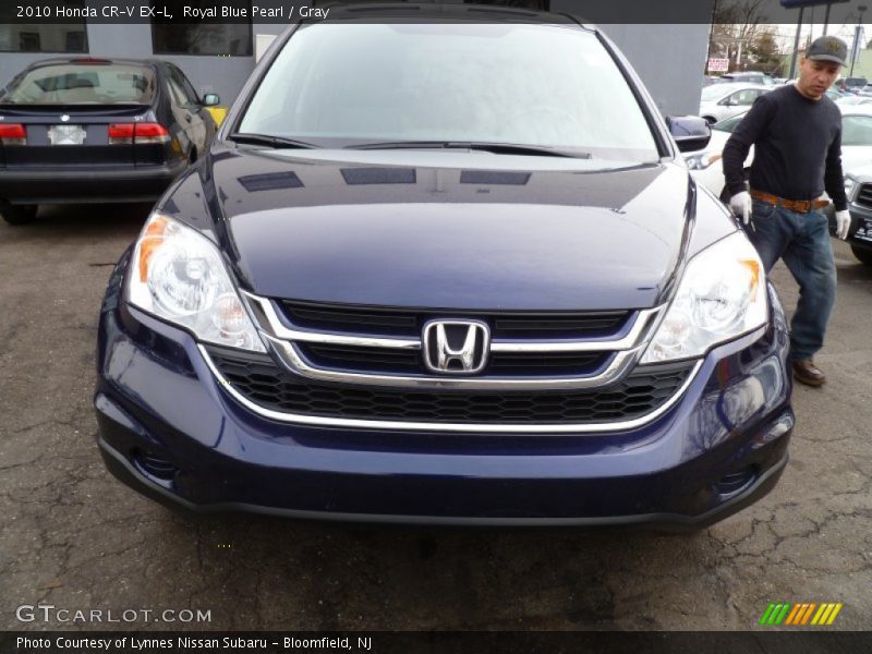 Royal Blue Pearl / Gray 2010 Honda CR-V EX-L