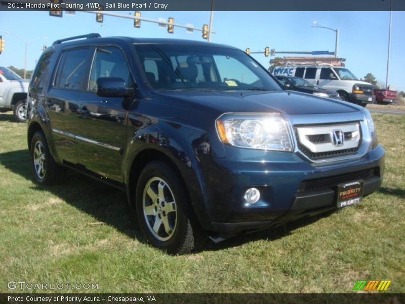 Bali Blue Pearl / Gray 2011 Honda Pilot Touring 4WD