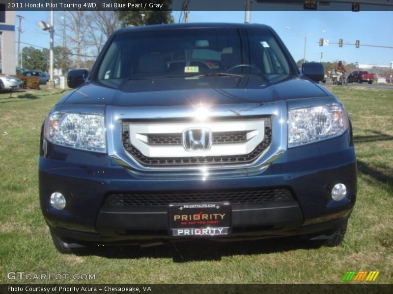 Bali Blue Pearl / Gray 2011 Honda Pilot Touring 4WD