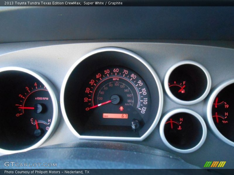 Super White / Graphite 2013 Toyota Tundra Texas Edition CrewMax