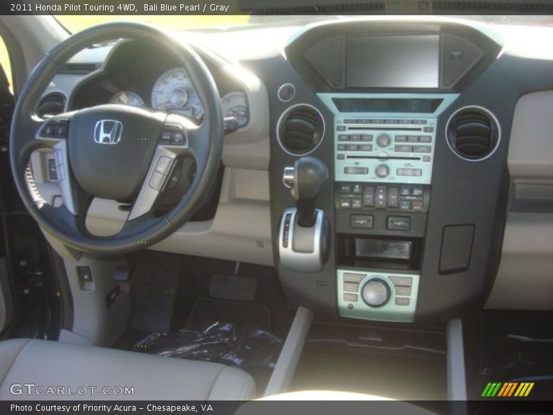 Bali Blue Pearl / Gray 2011 Honda Pilot Touring 4WD