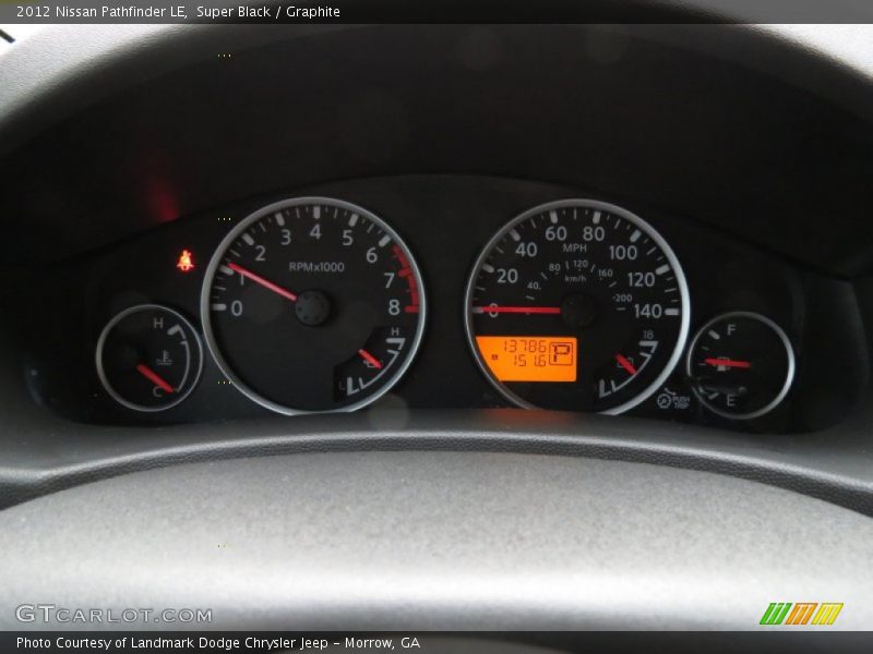 Super Black / Graphite 2012 Nissan Pathfinder LE