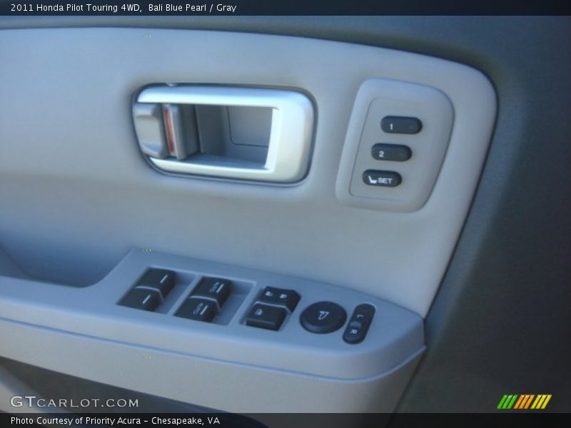 Bali Blue Pearl / Gray 2011 Honda Pilot Touring 4WD