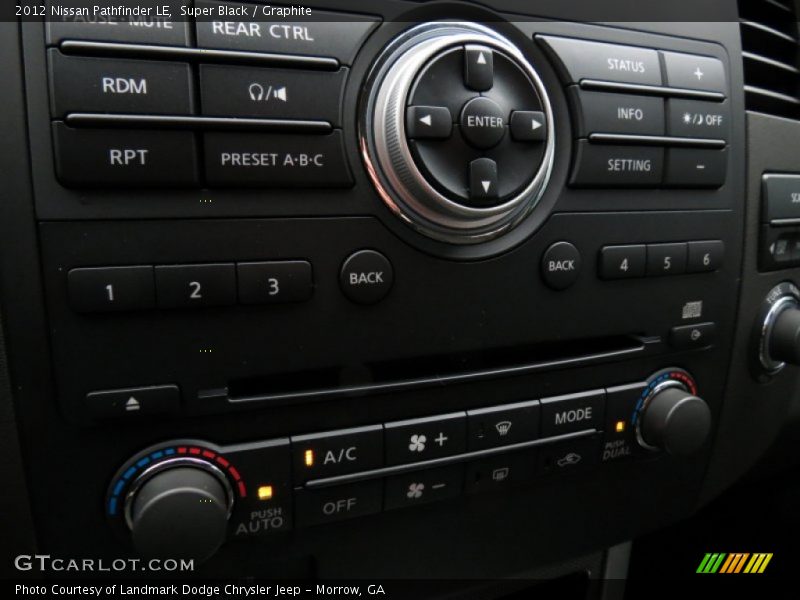 Super Black / Graphite 2012 Nissan Pathfinder LE