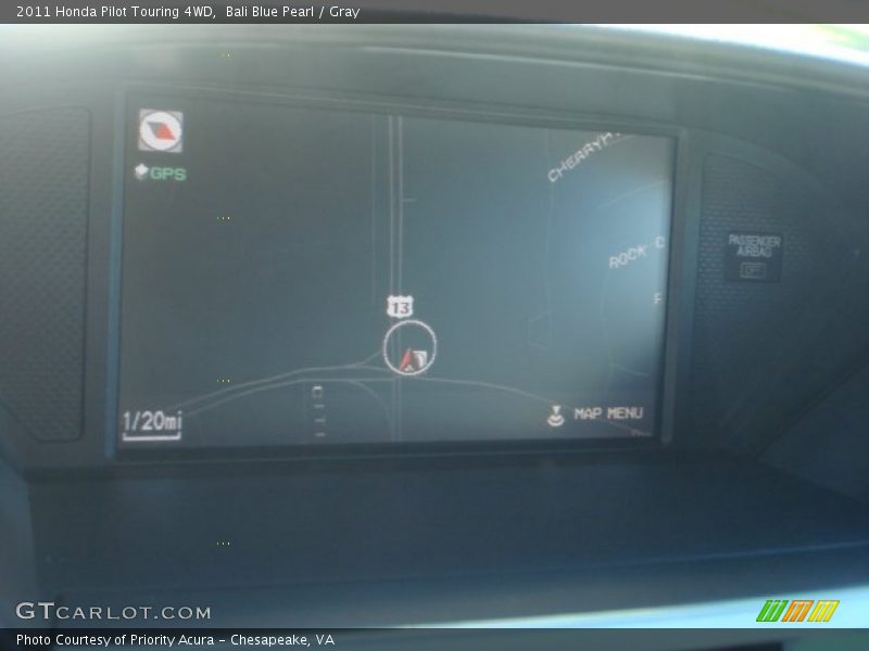 Bali Blue Pearl / Gray 2011 Honda Pilot Touring 4WD