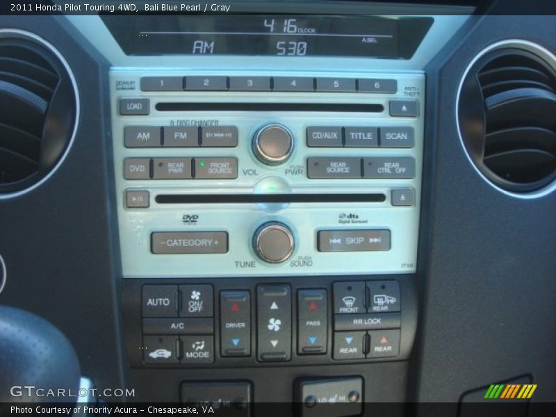 Bali Blue Pearl / Gray 2011 Honda Pilot Touring 4WD