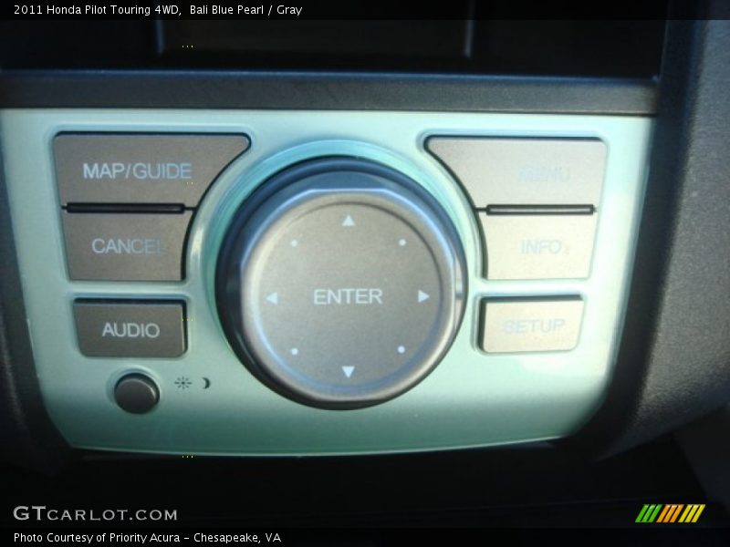 Bali Blue Pearl / Gray 2011 Honda Pilot Touring 4WD