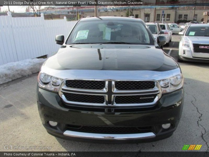 Natural Green Pearl / Dark Graystone/Medium Graystone 2011 Dodge Durango Crew 4x4