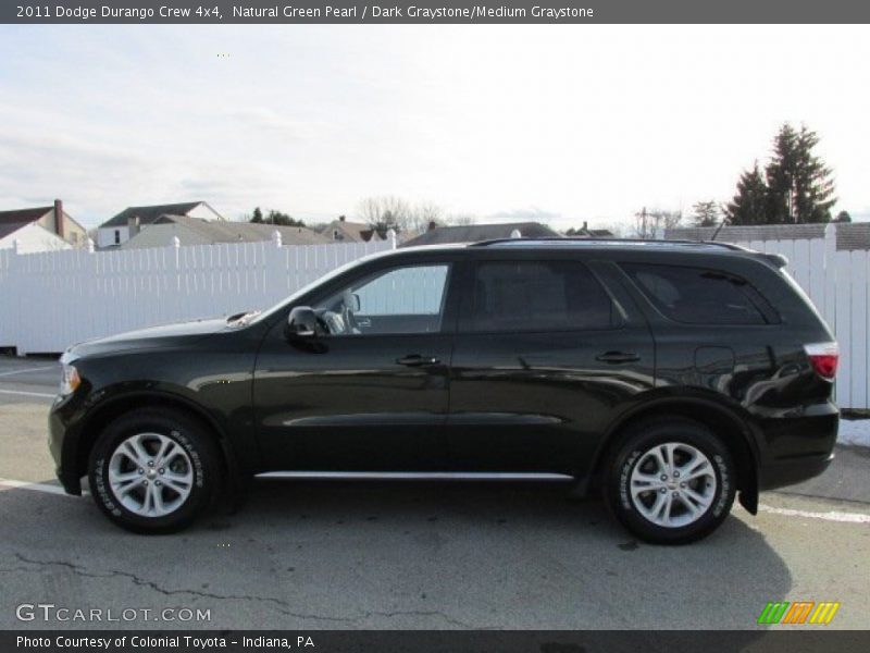 Natural Green Pearl / Dark Graystone/Medium Graystone 2011 Dodge Durango Crew 4x4