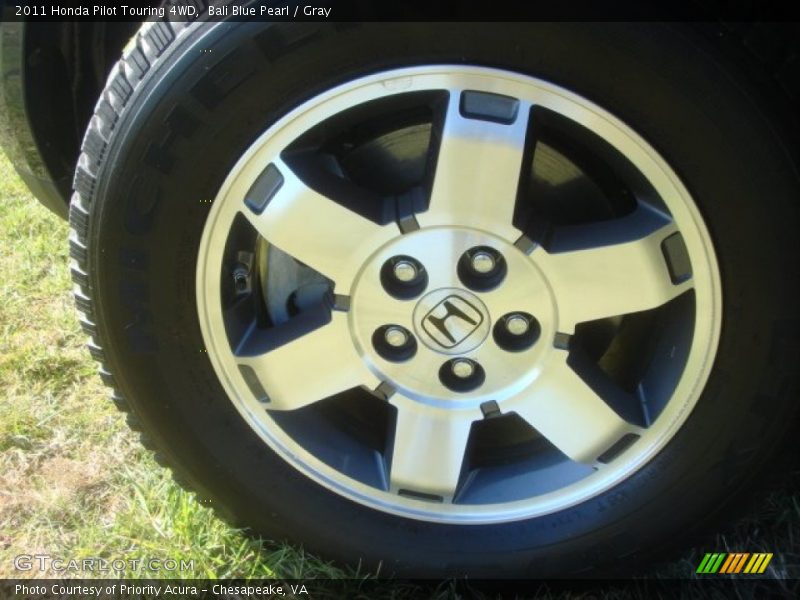 Bali Blue Pearl / Gray 2011 Honda Pilot Touring 4WD
