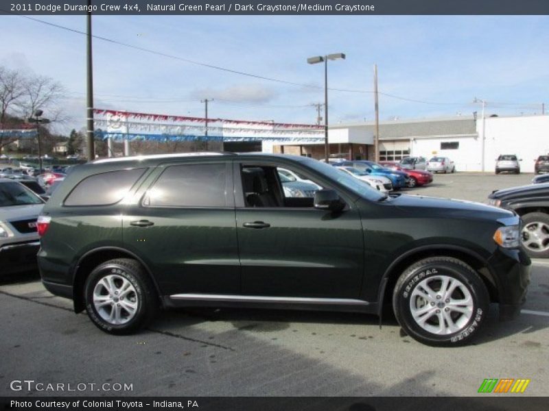 Natural Green Pearl / Dark Graystone/Medium Graystone 2011 Dodge Durango Crew 4x4