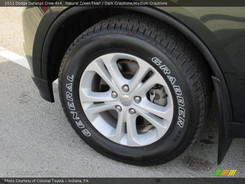 Natural Green Pearl / Dark Graystone/Medium Graystone 2011 Dodge Durango Crew 4x4