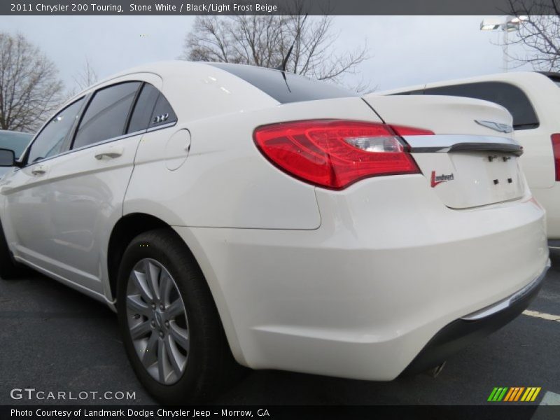 Stone White / Black/Light Frost Beige 2011 Chrysler 200 Touring