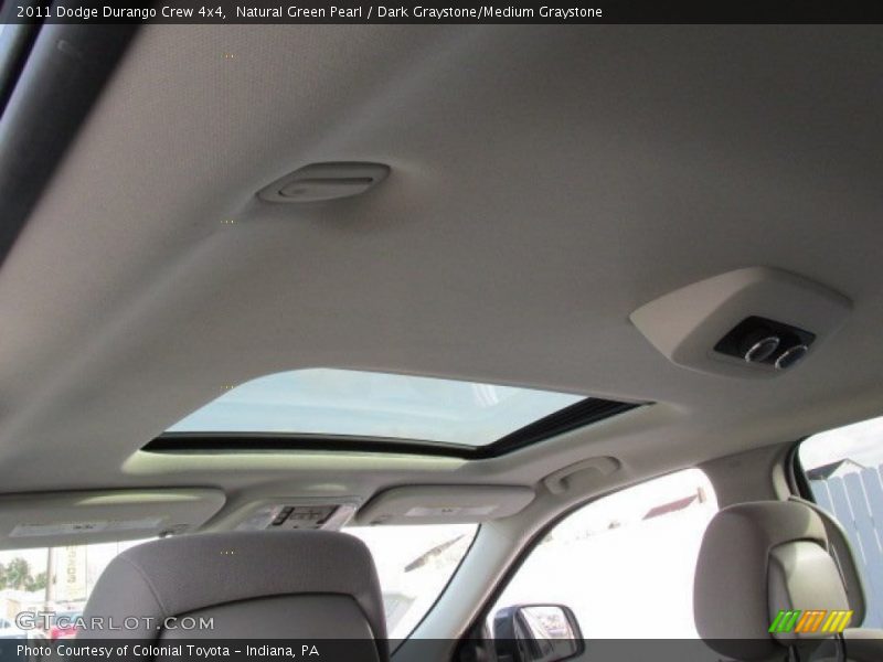 Natural Green Pearl / Dark Graystone/Medium Graystone 2011 Dodge Durango Crew 4x4