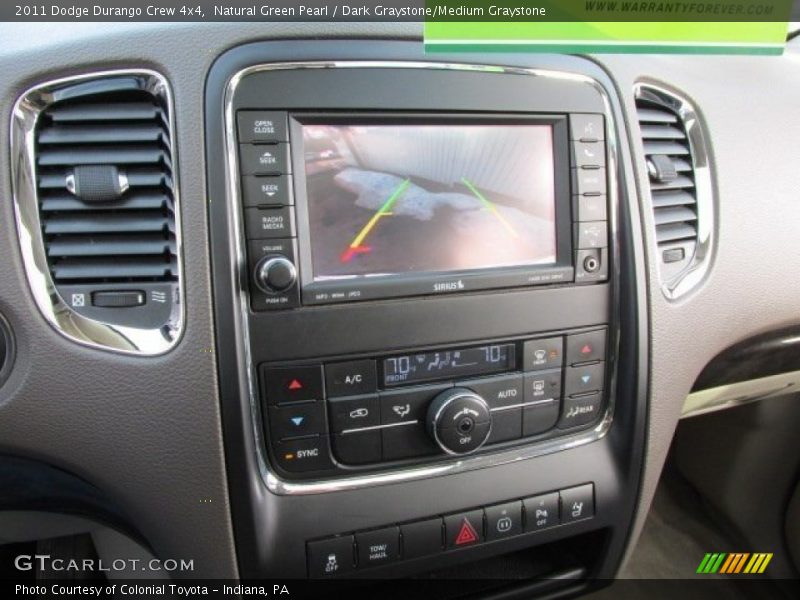Natural Green Pearl / Dark Graystone/Medium Graystone 2011 Dodge Durango Crew 4x4