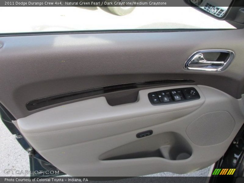 Natural Green Pearl / Dark Graystone/Medium Graystone 2011 Dodge Durango Crew 4x4