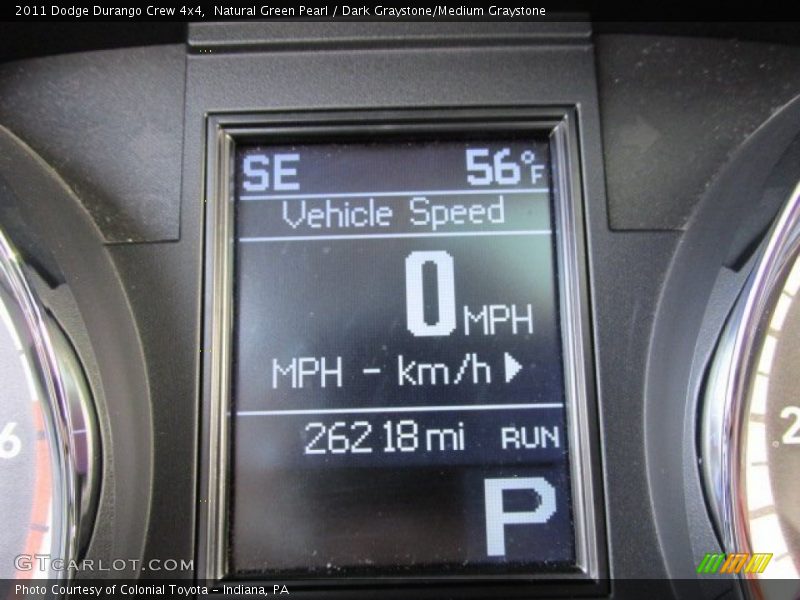 Natural Green Pearl / Dark Graystone/Medium Graystone 2011 Dodge Durango Crew 4x4