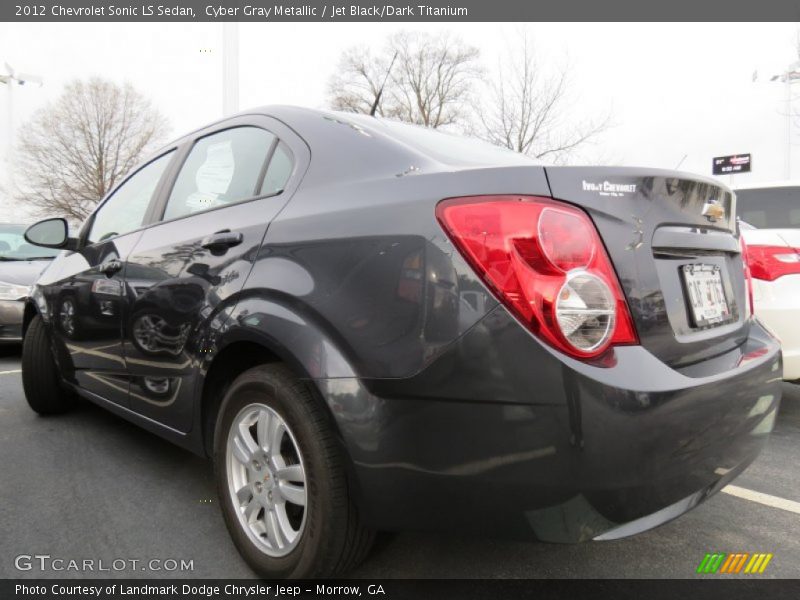 Cyber Gray Metallic / Jet Black/Dark Titanium 2012 Chevrolet Sonic LS Sedan