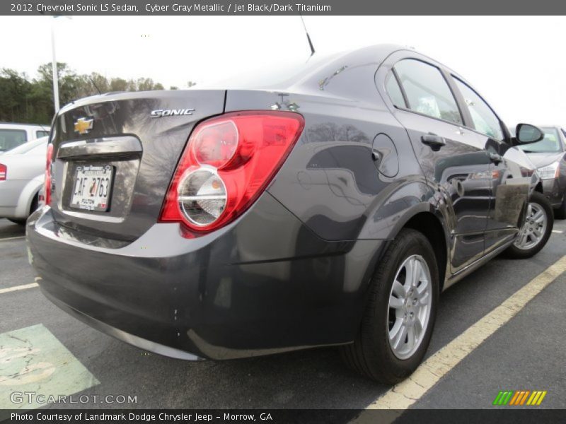 Cyber Gray Metallic / Jet Black/Dark Titanium 2012 Chevrolet Sonic LS Sedan