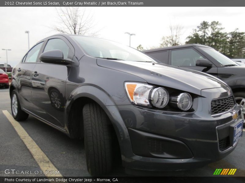 Cyber Gray Metallic / Jet Black/Dark Titanium 2012 Chevrolet Sonic LS Sedan
