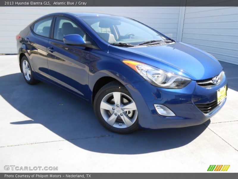 Atlantic Blue / Gray 2013 Hyundai Elantra GLS